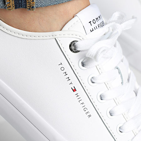 Tommy Hilfiger - Baskets Core Corporate Vulc Leather 5399 White