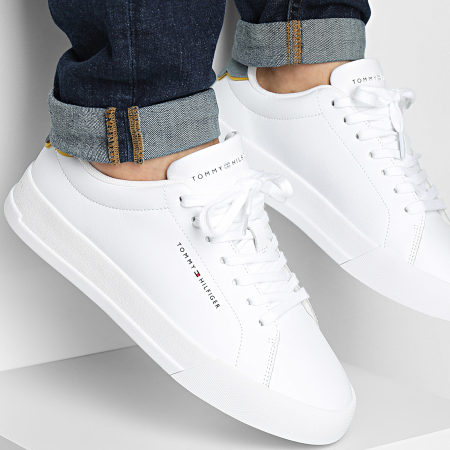 Tommy Hilfiger - Baskets Court Leather Detail Essential 5367 Overcast Grey