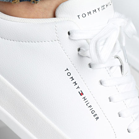 Tommy Hilfiger - Baskets Court Leather Detail Essential 5367 Overcast Grey