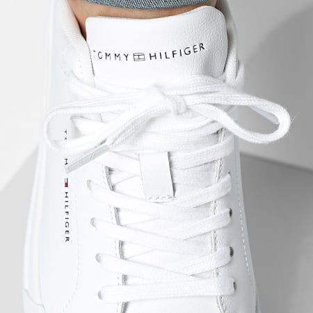 Tommy Hilfiger - Baskets Court Leather Detail Essential 5367 Overcast Grey