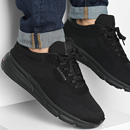 Tommy Hilfiger - Baskets Lightweight RWB Knit 5423 Black
