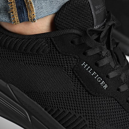 Tommy Hilfiger - Baskets Lightweight RWB Knit 5423 Black