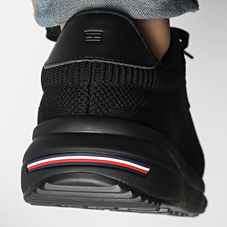 Tommy Hilfiger - Baskets Lightweight RWB Knit 5423 Black