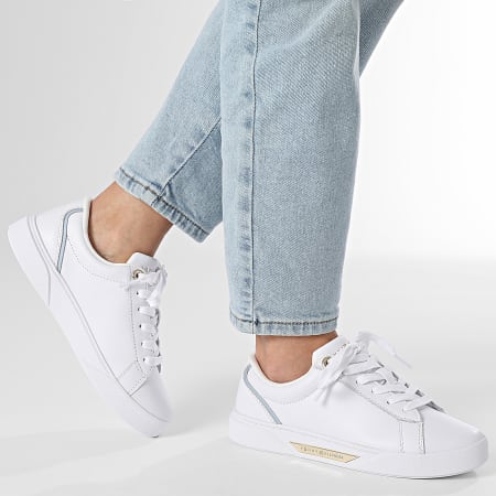 Tommy Hilfiger - Baskets Femme Chic Court 8642 White