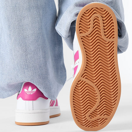 Adidas Originals - Baskets Femme Campus 00s J JP7034 Footwear White Semi Lucid Fuchsia