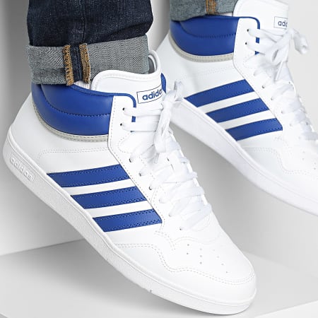 Adidas Sportswear - Baskets Montantes Hoops 4.0 Mid JQ9999 Footwear White Royal Blue Grey Two