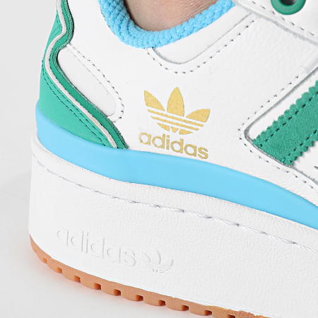 Adidas Originals - Baskets Femme Forum Bold Stripes W JI0062 Cloud White Court Green Sky Rush