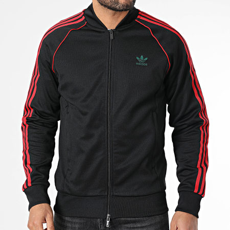 Adidas Originals - Veste Zippée A Bandes JP1223 Noir