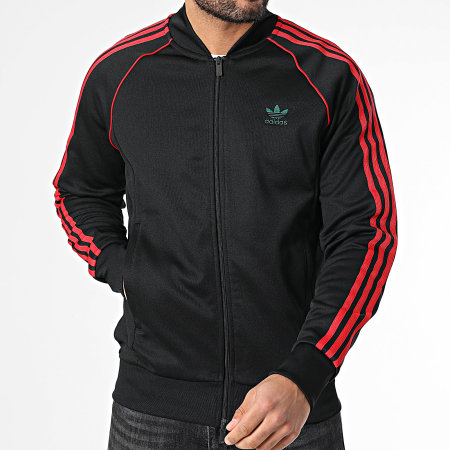 Adidas Originals - Veste Zippée A Bandes JP1223 Noir