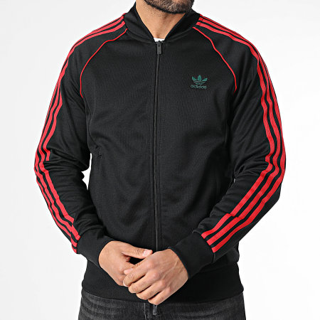 Adidas Originals - Veste Zippée A Bandes JP1223 Noir