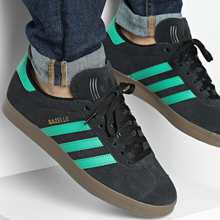 Adidas Originals - Baskets Gazelle JH5394 Core Black Court Green Footwear White