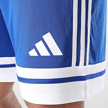 Adidas Sportswear - Short Jogging A Bandes Squa 25 JH3405 Bleu Roi Blanc