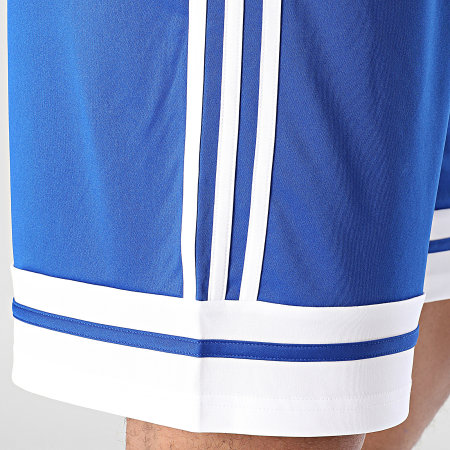 Adidas Sportswear - Short Jogging A Bandes Squa 25 JH3405 Bleu Roi Blanc