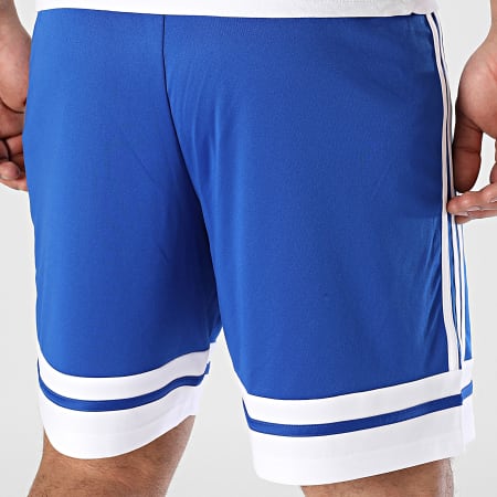 Adidas Sportswear - Short Jogging A Bandes Squa 25 JH3405 Bleu Roi Blanc