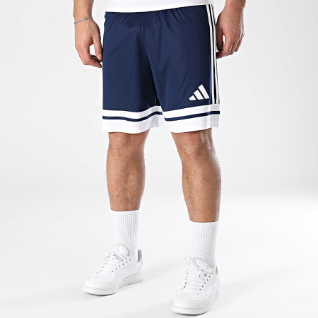 Adidas Sportswear - Short Jogging Squa 25 JH3410 Bleu Marine Blanc
