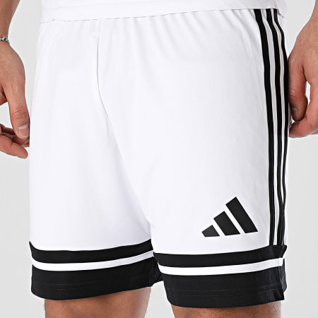 Adidas Sportswear - Short Jogging Squa 25 JH3412 Blanc Noir