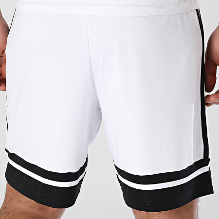Adidas Sportswear - Short Jogging Squa 25 JH3412 Blanc Noir