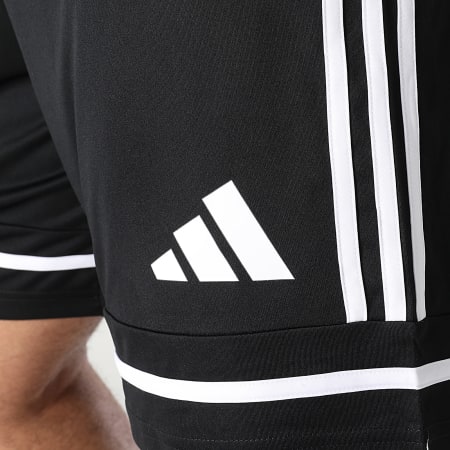 Adidas Sportswear - Short Jogging Squa 25 JN5469 Noir Blanc