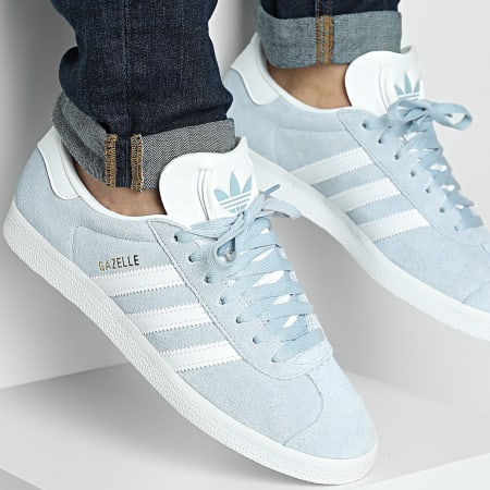 Adidas Originals - Baskets Gazelle JH5385 Wonder Blue Footwear White Gold Metallic