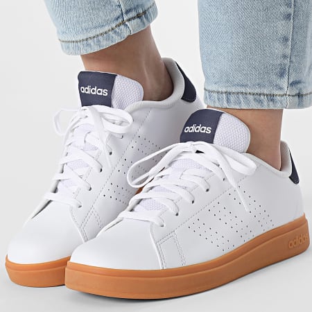 Adidas Sportswear - Baskets Femme Advantage Base 2.0 J JI4190 Footwear White Shadow Navy Gum