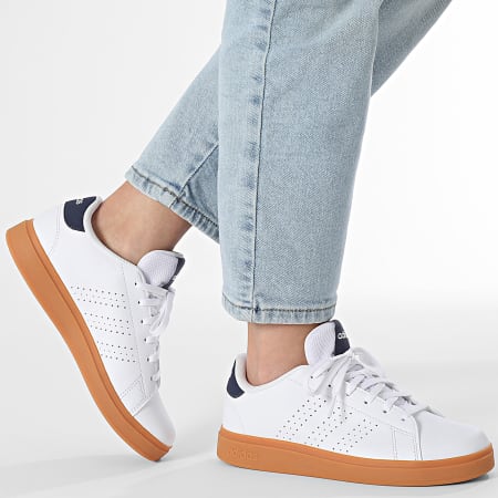Adidas Sportswear - Baskets Femme Advantage Base 2.0 J JI4190 Footwear White Shadow Navy Gum