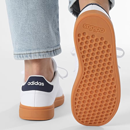 Adidas Sportswear - Baskets Femme Advantage Base 2.0 J JI4190 Footwear White Shadow Navy Gum
