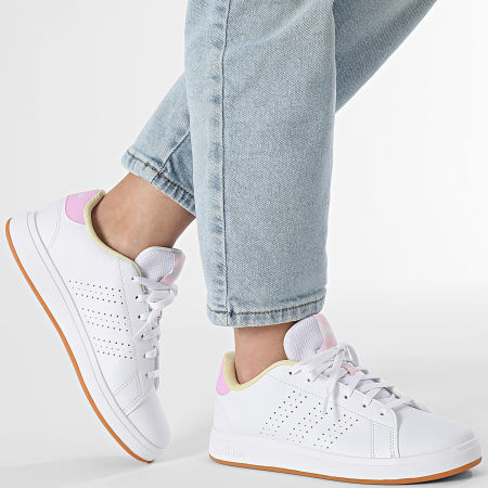 Adidas Sportswear - Baskets Femme Advantage Base 2.0 J JI4191 Footwear White Bliss Lilac Clear Pink