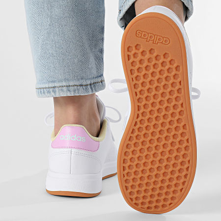 Adidas Sportswear - Baskets Femme Advantage Base 2.0 J JI4191 Footwear White Bliss Lilac Clear Pink