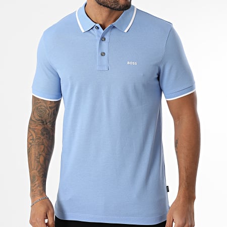 BOSS - Polo de manga corta Parlay 190 50494697 Azul claro