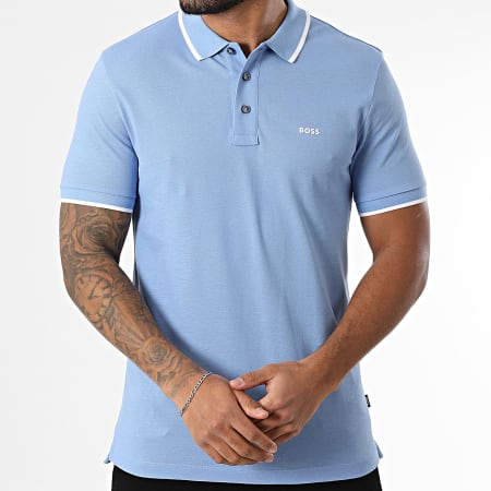 BOSS - Polo de manga corta Parlay 190 50494697 Azul claro