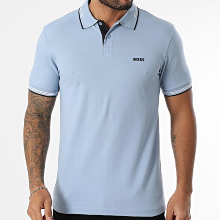 BOSS - Polo de manga corta Paul Slim 50506193 Azul claro