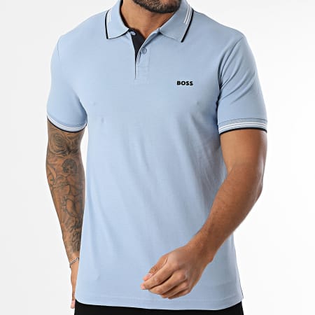 BOSS - Polo de manga corta Paul Slim 50506193 Azul claro
