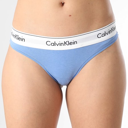 Calvin Klein - String Femme F3786E Bleu