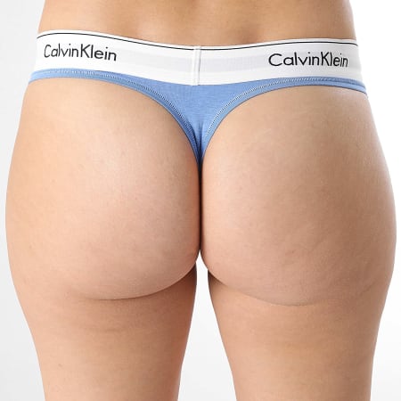 Calvin Klein - String Femme F3786E Bleu