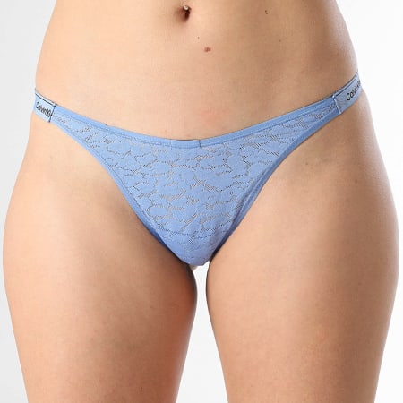 Calvin Klein - String Femme QD5154E Bleu