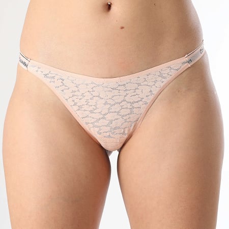 Calvin Klein - String Femme QD5154E Rose