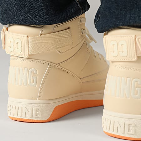 Ewing Athletics - Zapatillas Rebound 33 Hi Strap 1RBE004 Ecru Gardenia Mock Orange