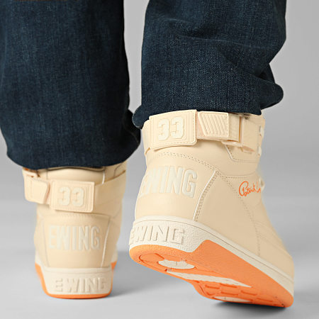 Ewing Athletics - Zapatillas Rebound 33 Hi Strap 1RBE004 Ecru Gardenia Mock Orange