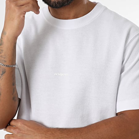 Jack And Jones - Tarmac Fabric Tee Shirt Blanco