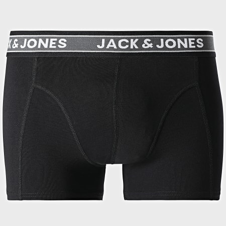Jack And Jones - Lot De 5 Boxers Evan Solid Noir Bleu Gris Anthracite Vert Kaki