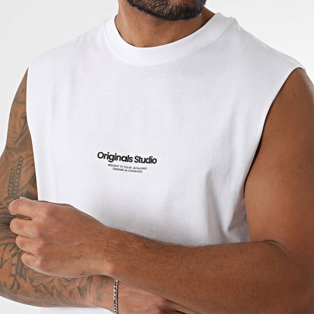 Jack And Jones - Camiseta sin mangas Vesterbro Blanca