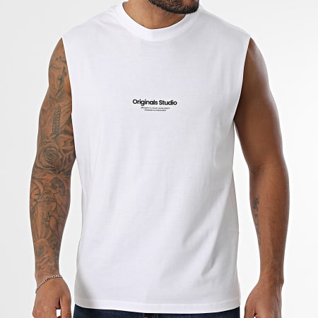 Jack And Jones - Camiseta sin mangas Vesterbro Blanca