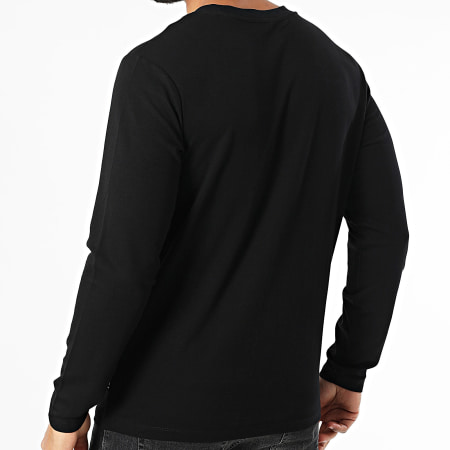 Jack And Jones - Camiseta de manga larga Fusion Full Branding Negra