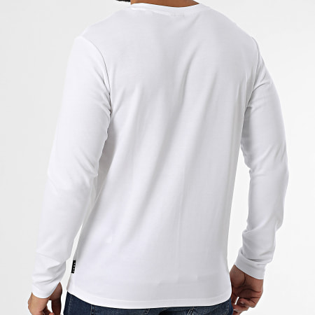 Jack And Jones - Camiseta de manga larga Fusion Full Branding Blanca