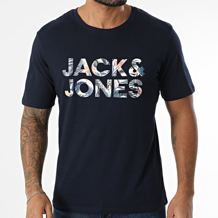 Jack And Jones - Camiseta Bryan Corp Navy Logo