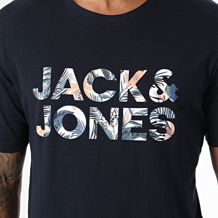 Jack And Jones - Camiseta Bryan Corp Navy Logo