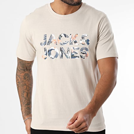 Jack And Jones - Camiseta Bryan Corp Beige Logo