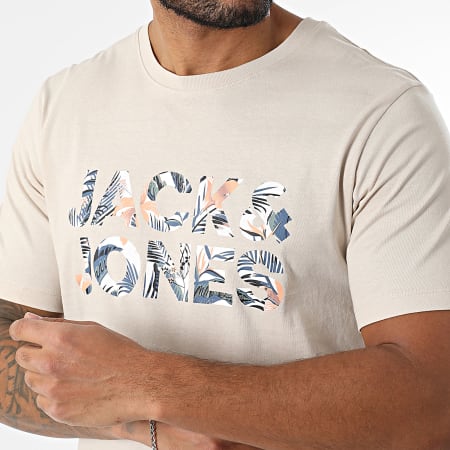 Jack And Jones - Camiseta Bryan Corp Beige Logo