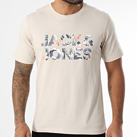 Jack And Jones - Camiseta Bryan Corp Beige Logo