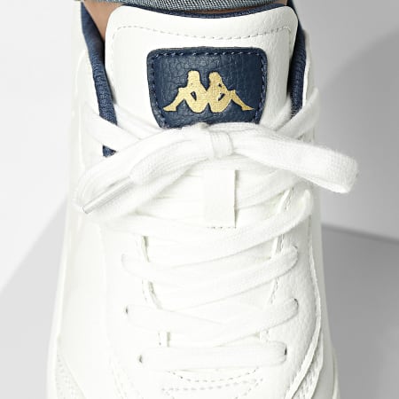 Kappa - Zapatillas Authentic Phoenyx 1 381X6HW Blanco Azul Amarillo Oscuro Dorado Rico